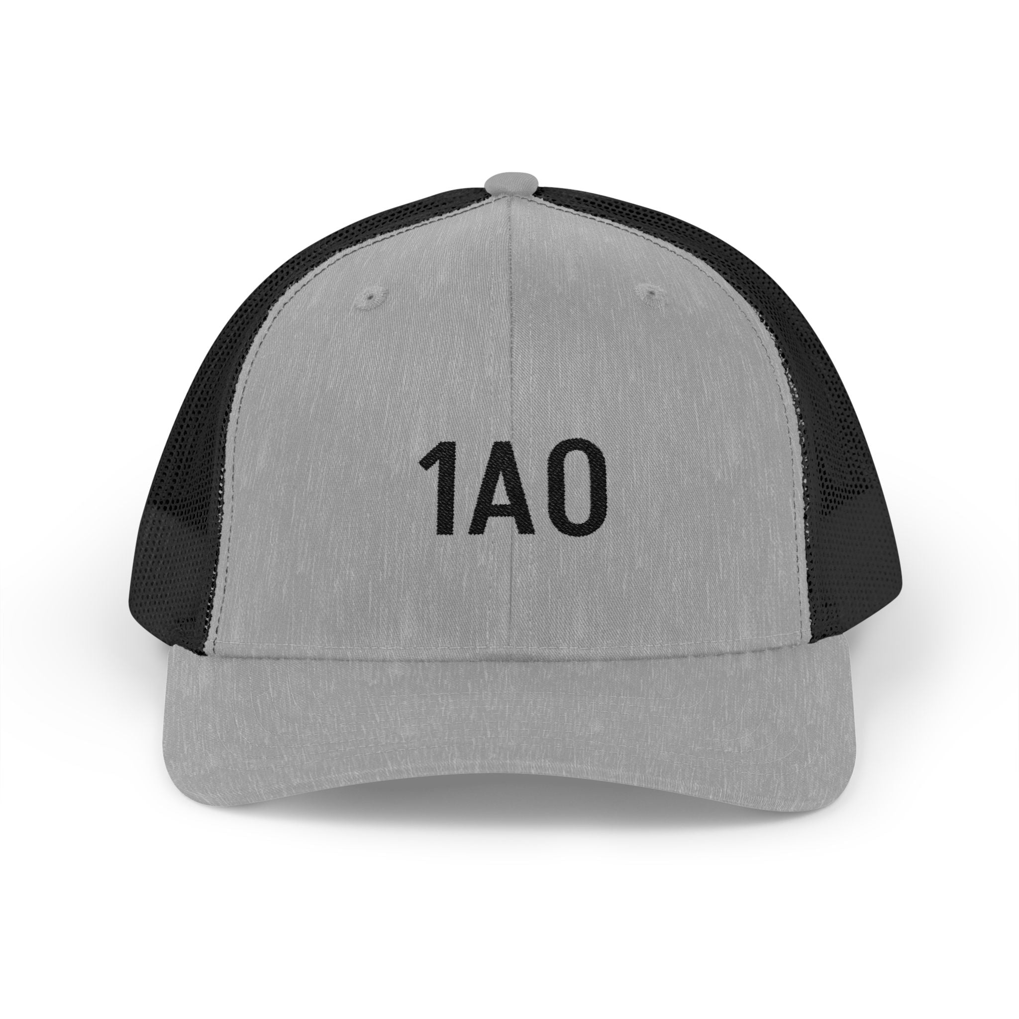 1A0 Embroidered Trucker Cap - Snapback Mesh Hat