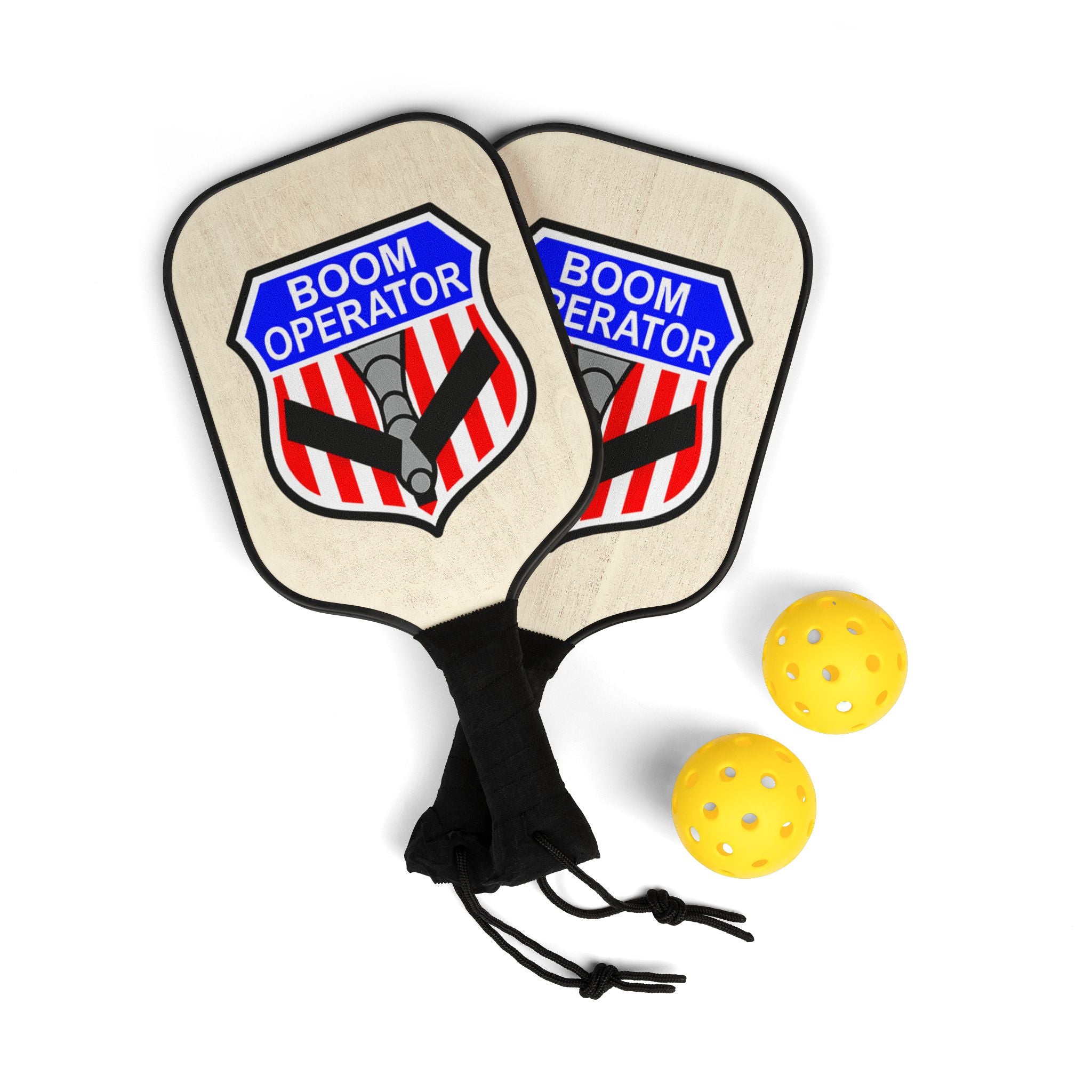 Boom operator Pickleball Paddle Set -  (2 Paddles + Balls)