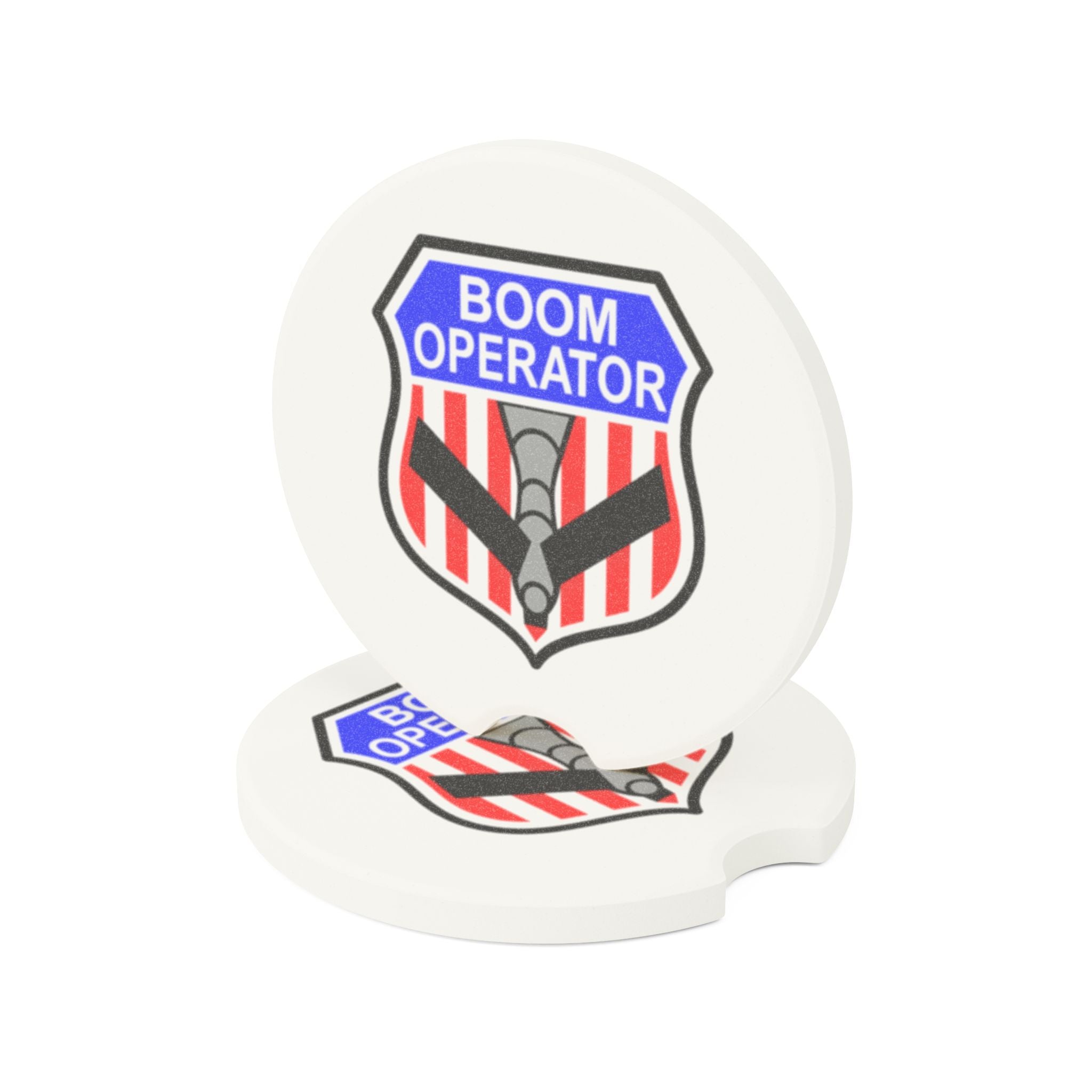 Boom Operator soapstone Car Coaster