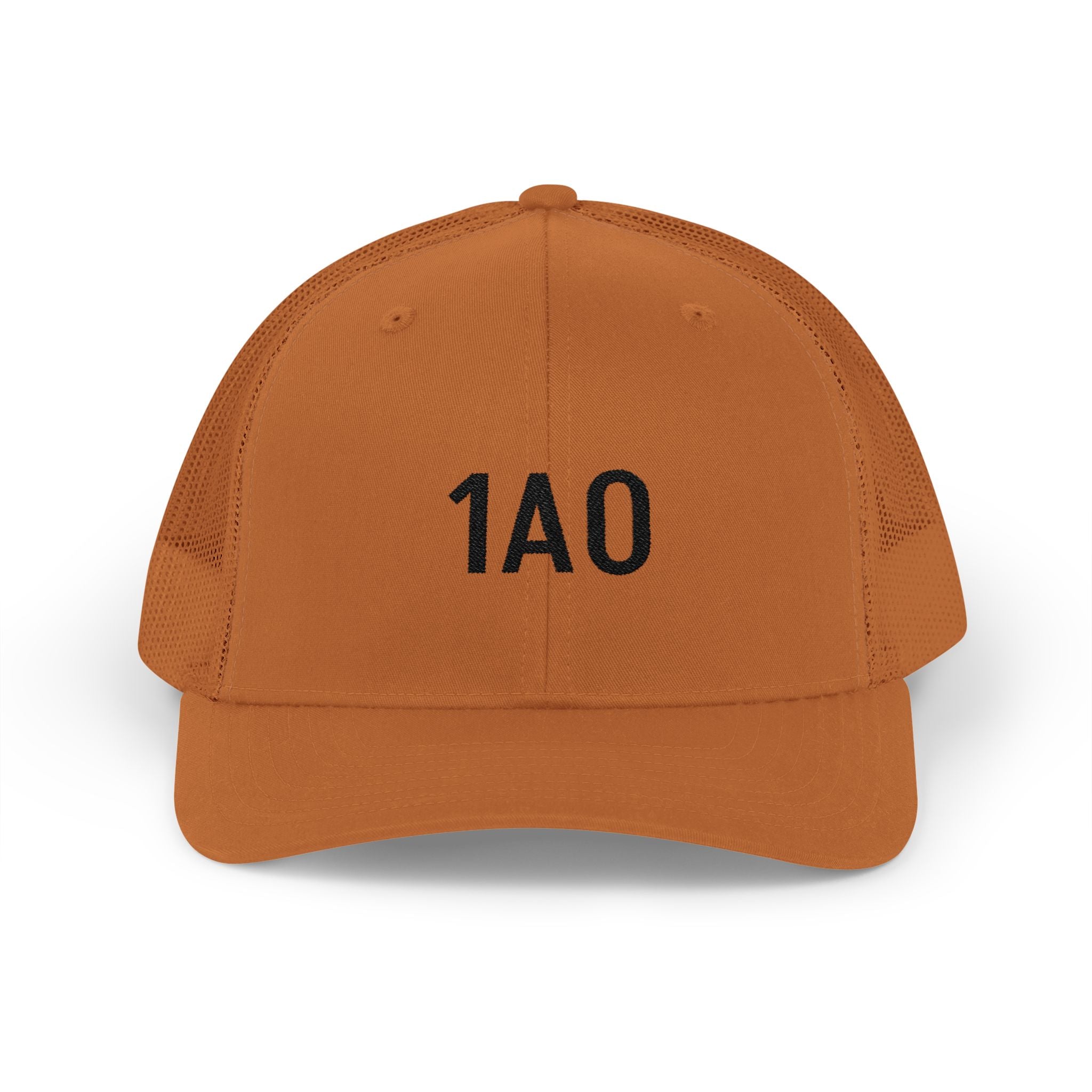 1A0 Embroidered Trucker Cap - Snapback Mesh Hat