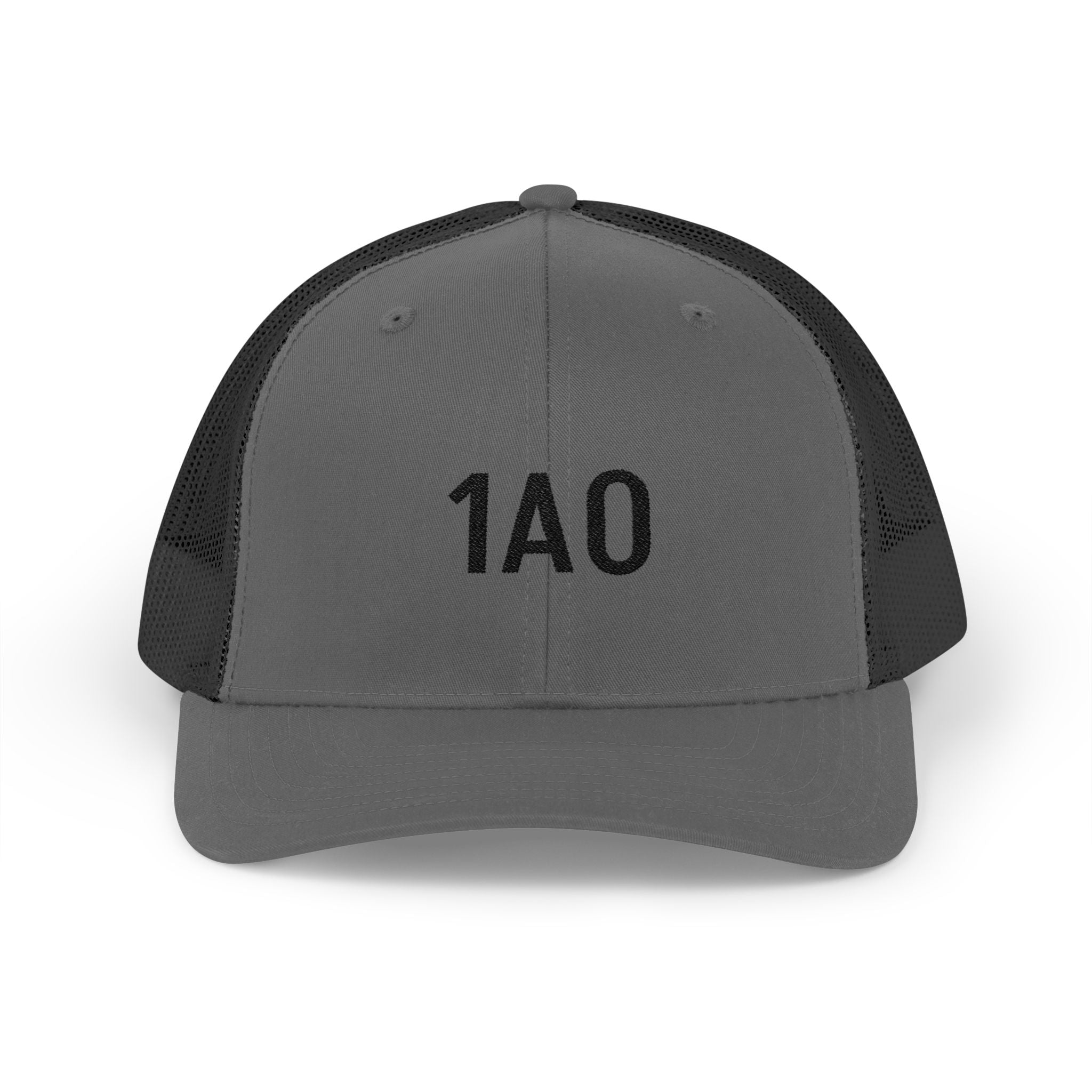 1A0 Embroidered Trucker Cap - Snapback Mesh Hat