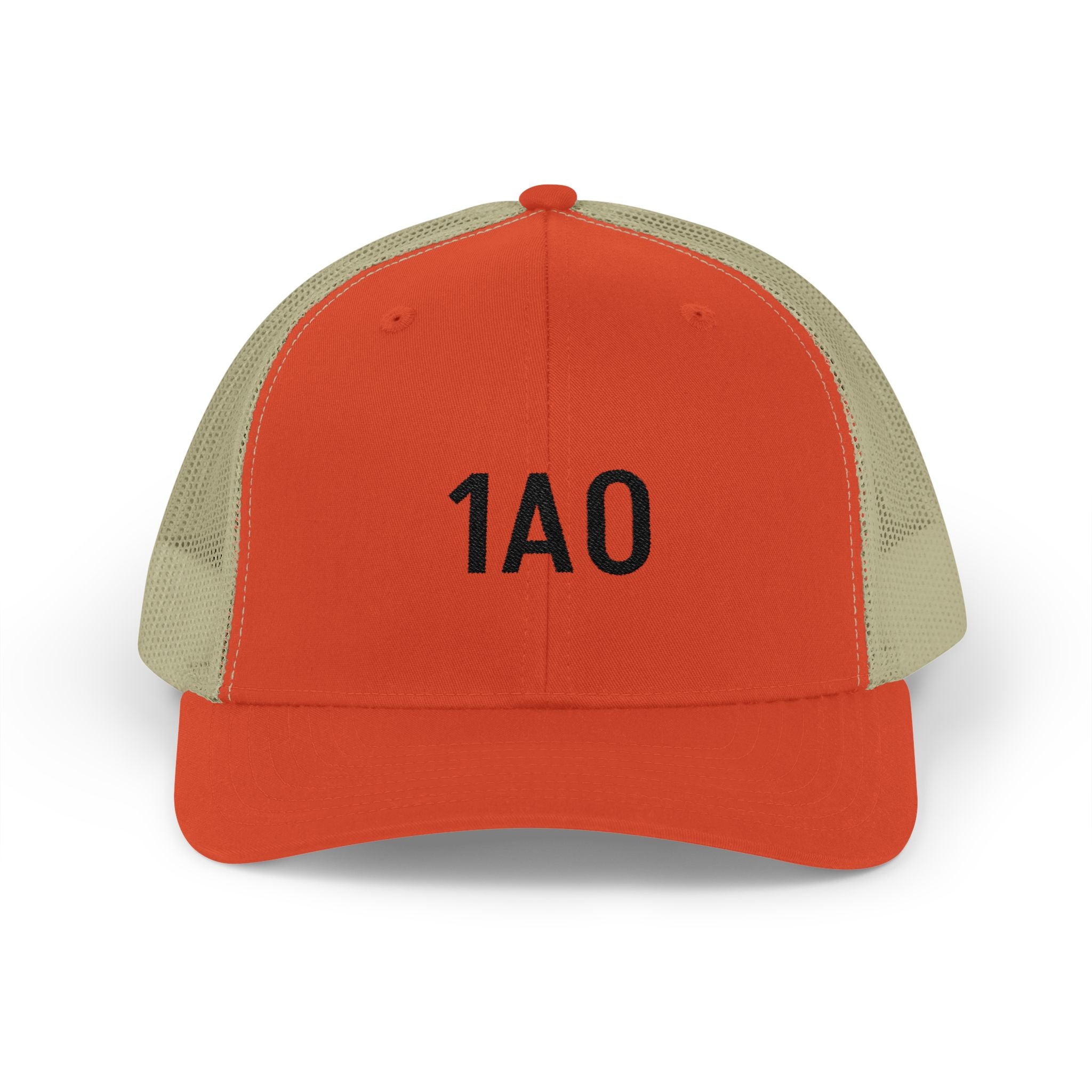 1A0 Embroidered Trucker Cap - Snapback Mesh Hat