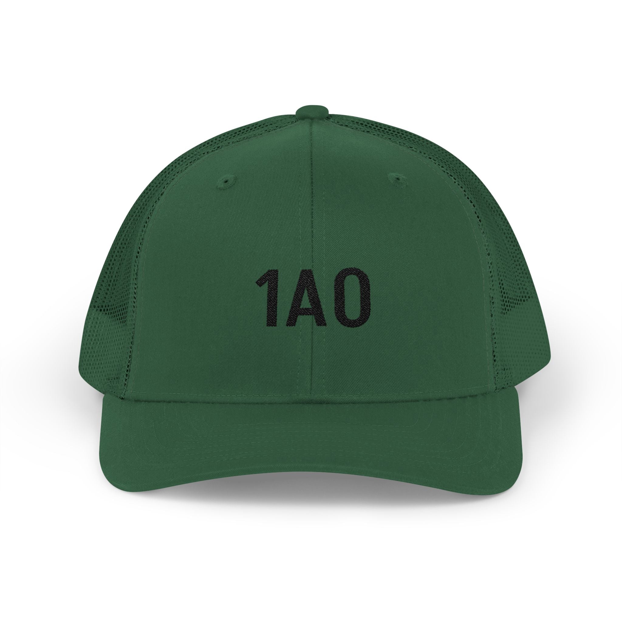 1A0 Embroidered Trucker Cap - Snapback Mesh Hat