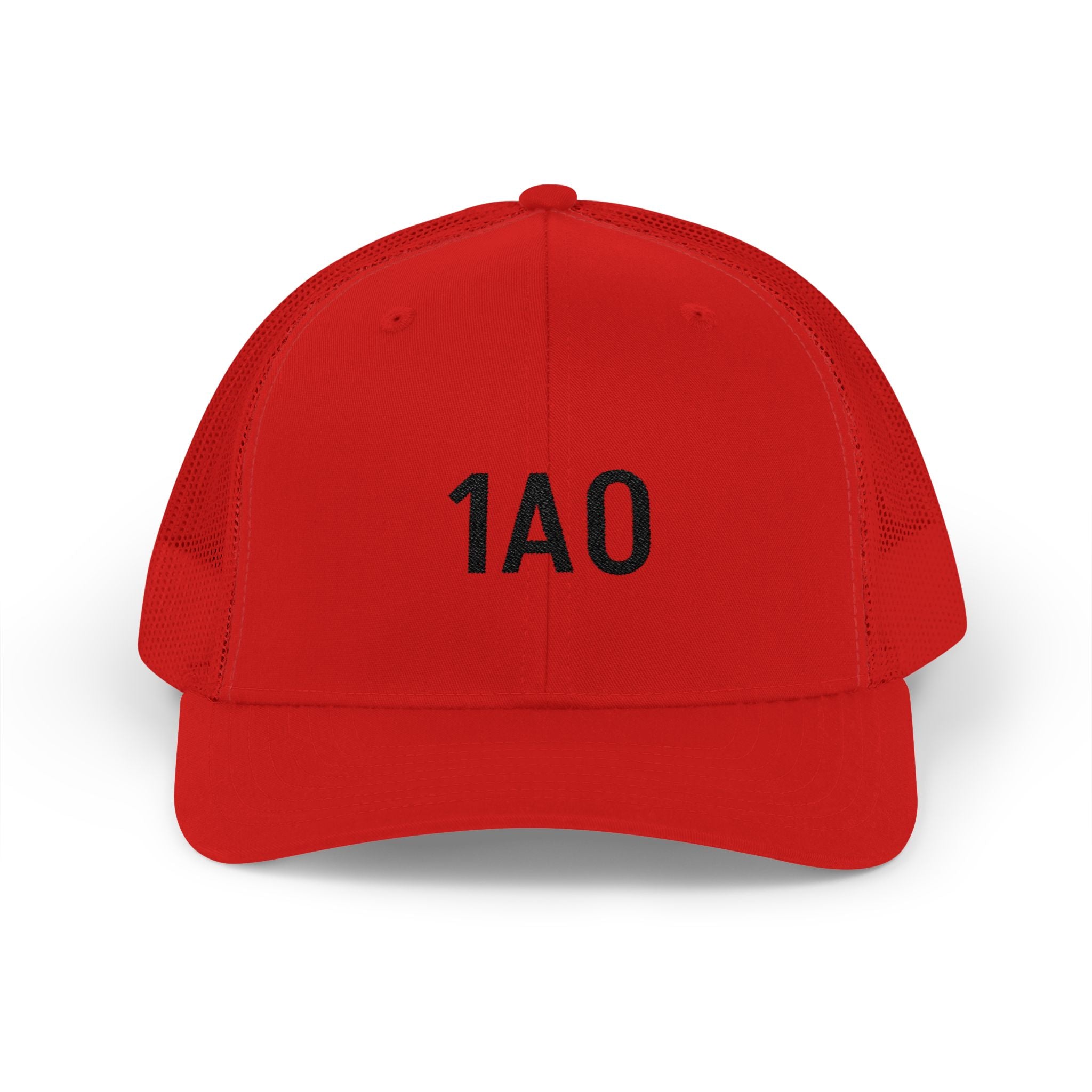 1A0 Embroidered Trucker Cap - Snapback Mesh Hat