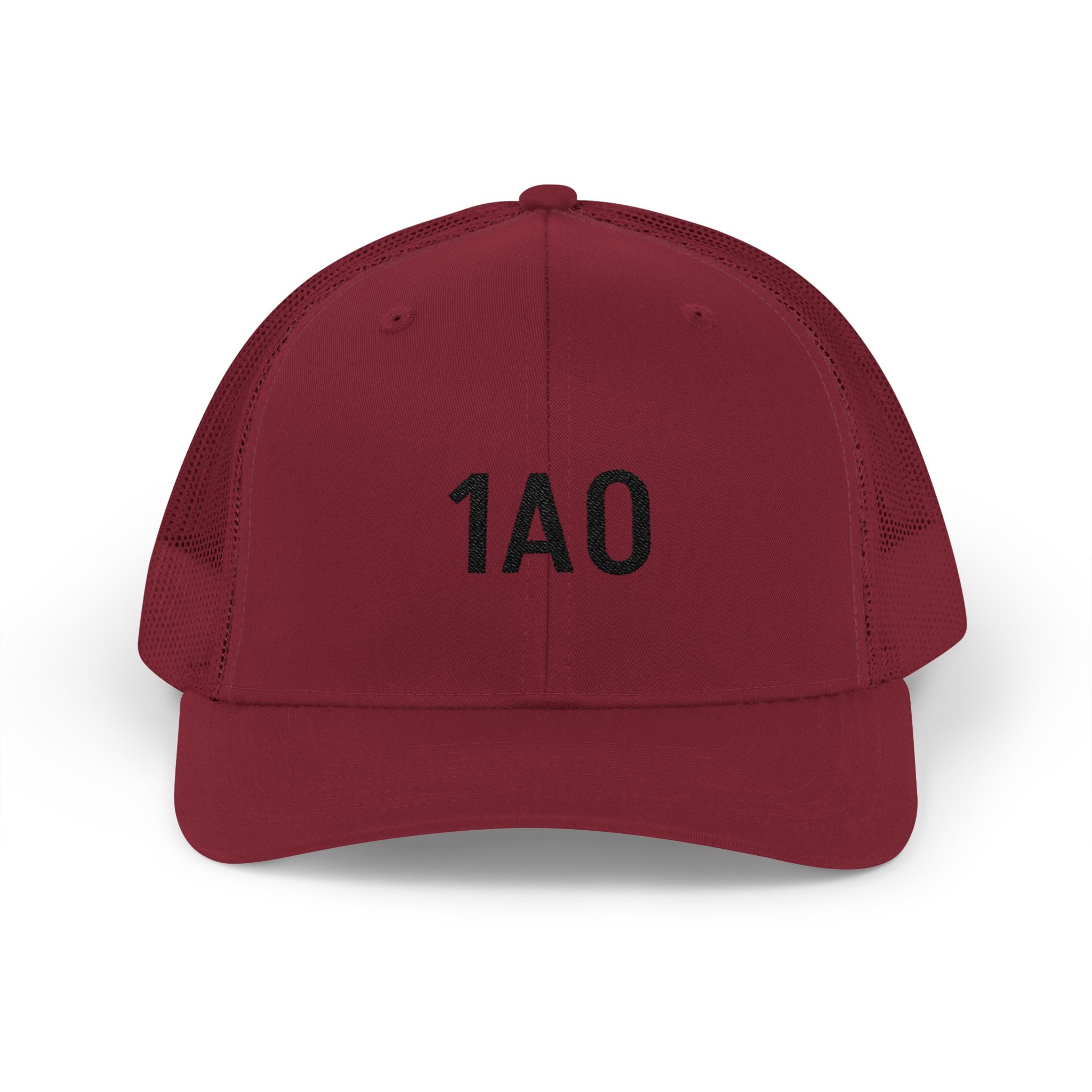 1A0 Embroidered Trucker Cap - Snapback Mesh Hat