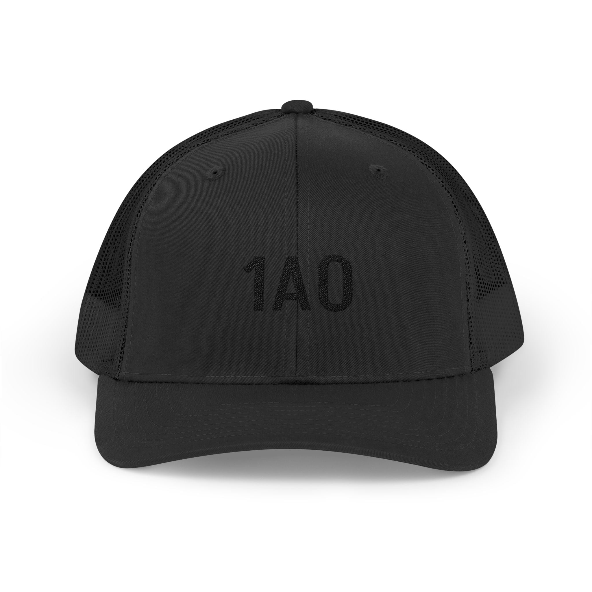 1A0 Embroidered Trucker Cap - Snapback Mesh Hat